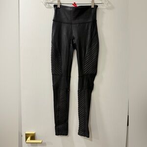 SPANX faux leather Black Leggings
